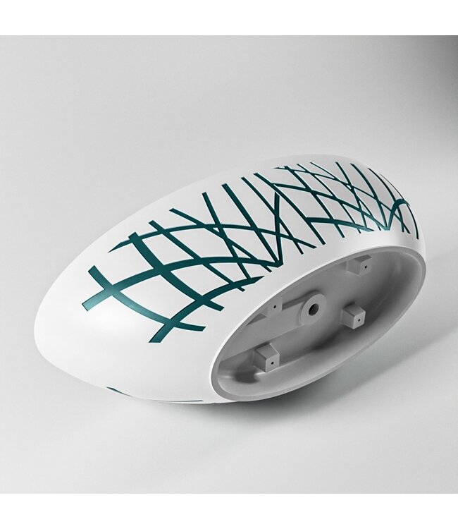 MONDIAZ Vrijstaand bad Ovaal Holm Design Smag / Talc 180x85x52cm Solid Surface