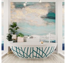 Vrijstaand bad Ovaal Holm Design Smag / Talc 180x85x52cm Solid Surface