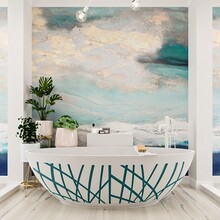 Vrijstaand bad Ovaal Holm Design Smag / Talc 180x85x52cm Solid Surface