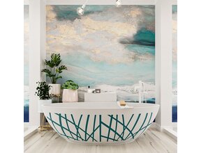 Vrijstaand bad Ovaal Holm Design Smag / Talc 180x85x52cm Solid Surface