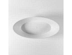 Vrijstaand bad Ovaal Holm Design Oro / Talc 180x85x52cm Solid Surface