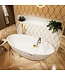 Vrijstaand bad Ovaal Holm Design Talc / Talc 180x85x52cm Solid Surface