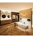 Vrijstaand bad Ovaal Holm Design Talc / Talc 180x85x52cm Solid Surface