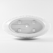 Vrijstaand bad Ovaal Holm Design Talc / Talc 180x85x52cm Solid Surface Vrijstaand bad Ovaal Holm Design Talc / Talc 180x85x52cm Solid Surface