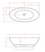 Vrijstaand bad Float Carbon Fibre Flakes 170x80cm koolstofvezel