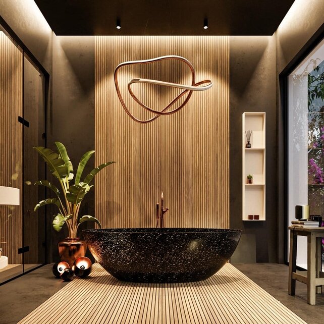 Vrijstaand bad Float Carbon Fibre Flakes 170x80cm koolstofvezel Vrijstaand bad Float Carbon Fibre Flakes 170x80cm koolstofvezel