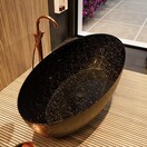 Vrijstaand bad Float Carbon Fibre Flakes 170x80cm koolstofvezel