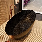 Vrijstaand bad Float Carbon Fibre Flakes 170x80cm koolstofvezel Vrijstaand bad Float Carbon Fibre Flakes 170x80cm koolstofvezel