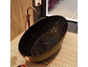 Vrijstaand bad Float Carbon Fibre Flakes 170x80cm koolstofvezel