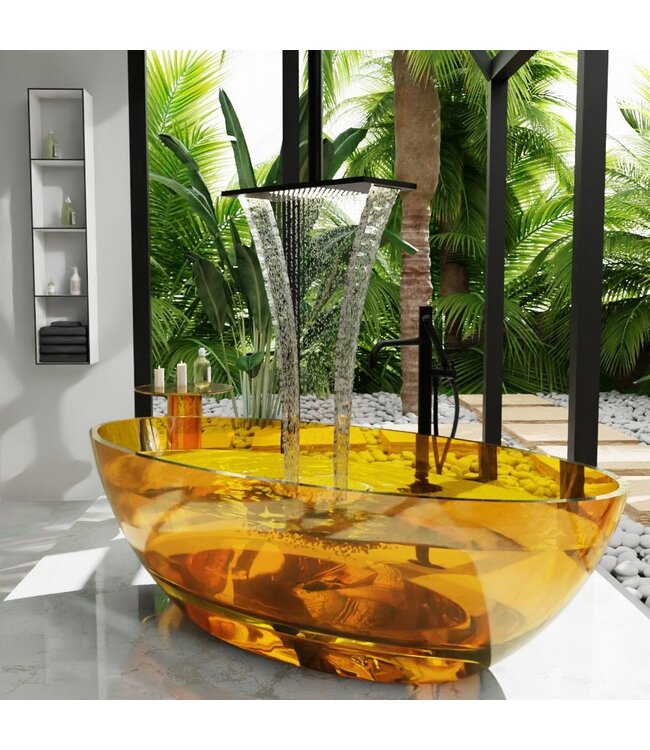 Vrijstaand bad Mondiaz Cristal gold 180x85cm - Resin materiaal