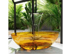 Vrijstaand bad Mondiaz Cristal gold 180x85cm - Resin materiaal