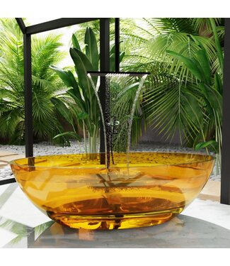MONDIAZ Vrijstaand bad Mondiaz Cristal gold 180x85cm - Resin materiaal
