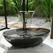 Vrijstaand bad Mondiaz Cristal Black 180x85cm - Resin materiaal Vrijstaand bad Mondiaz Cristal Black 180x85cm - Resin materiaal