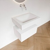 Badkamermeubel Alan Talc 60cm Onderkast met wastafel Vrijhangend Badkamermeubel Alan Talc 60cm Onderkast met wastafel Vrijhangend