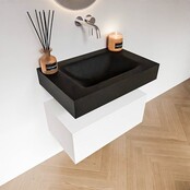 Badkamermeubel Alan Talc 70cm Onderkast met wastafel Vrijhangend Badkamermeubel Alan Talc 70cm Onderkast met wastafel Vrijhangend