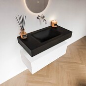 Badkamermeubel Alan Talc 90cm Onderkast met wastafel Vrijhangend Badkamermeubel Alan Talc 90cm Onderkast met wastafel Vrijhangend