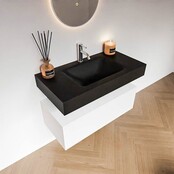 Badkamermeubel Alan Talc 90cm Onderkast met wastafel Vrijhangend Badkamermeubel Alan Talc 90cm Onderkast met wastafel Vrijhangend