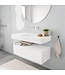 Badkamermeubel Alan Talc 100cm Onderkast met wastafel Talc Vrijhangend