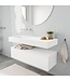 Badkamermeubel Alan Talc / Talc 120cm Onderkast met 1 lade - Vrijhangend wastafel