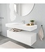 Badkamermeubel Alan Talc / Talc 120cm Onderkast met 1 lade - Vrijhangend wastafel
