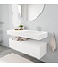 Badkamermeubel Alan Talc / Talc 120cm Onderkast met 1 lade - Vrijhangend wastafel