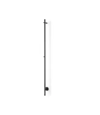 DutchLine Elektrische Staaf Handdoekradiator Almi Mat Zwart 24 Watt