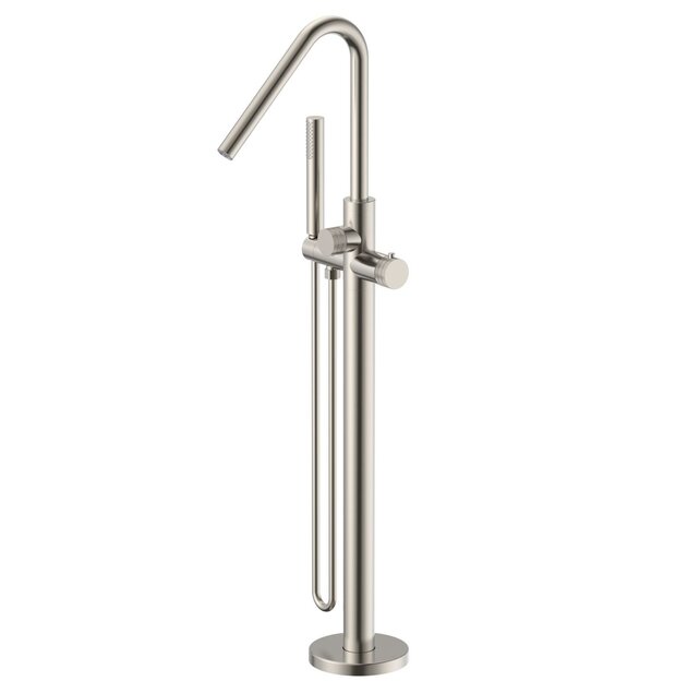 Badkraan Vrijstaand Stria Geborsteld RVS (PVD) met thermostaat