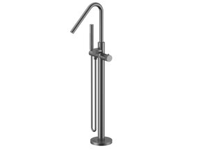 Badkraan Vrijstaand Stria Gunmetal (PVD) met thermostaat