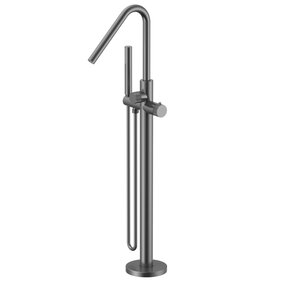 Badkraan Vrijstaand Stria Gunmetal (PVD) met thermostaat