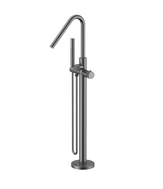 ALONI Badkraan Vrijstaand Stria Gunmetal (PVD) met thermostaat