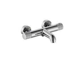 Badkraan Stria Chroom met thermostaat