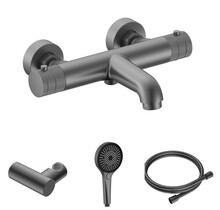 Badkraan Set Stria Gunmetal ( PVD ) met thermostaat