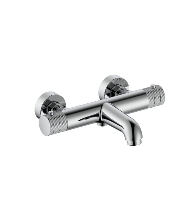 Badkraan Set Stria Chroom ( PVD ) met thermostaat