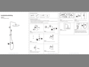 Regendoucheset Stria Geborsteld RVS (Cool-touch) 30cm Regendouche met thermostaatkraan