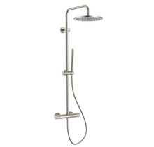 Regendoucheset Stria Geborsteld RVS (Cool-touch) 30cm Regendouche met thermostaatkraan