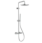 Regendoucheset Stria Chroom(Cool-touch) 30cm Regendouche met thermostaatkraan