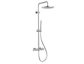 Regendoucheset Stria Chroom(Cool-touch) 30cm Regendouche met thermostaatkraan