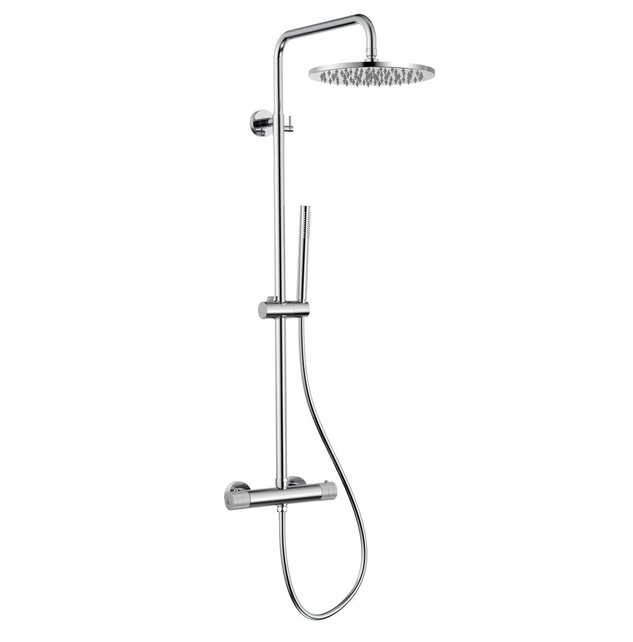 Regendoucheset Stria Chroom(Cool-touch) 30cm Regendouche met thermostaatkraan