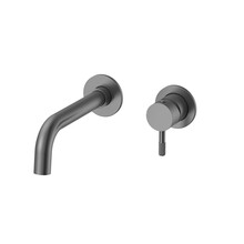 Aloni Wastafelkraan Afbouwdeel Stria Gunmetal PVD-gecoat met Cold-start