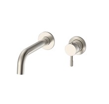 Aloni Wastafelkraan Afbouwdeel Stria Geborsteld RVS met Cold-start