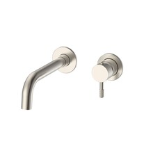 Aloni Wastafelkraan Afbouwdeel Stria Geborsteld RVS met Cold-start