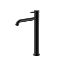 Wastafelkraan Stria Hoog Mat Zwart PVD-gecoat Cold-start