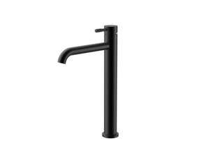 Wastafelkraan Stria Hoog Mat Zwart PVD-gecoat Cold-start
