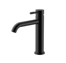 Wastafelkraan Stria Laag Mat Zwart PVD-gecoat Cold-start