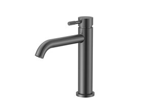 Wastafelkraan Stria Laag Gunmetal PVD-gecoat Cold-start