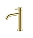 Wastafelkraan Stria Laag Geborsteld Goud PVD-gecoat Cold-start