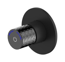 Bidetkraan Flow Mat Zwart Koud - Inbouw stopkraan voor toilet met bidet