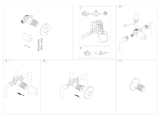 Bidetkraan Flow Mat Zwart Warm / Koud - Inbouw stopkraan voor toilet met bidet