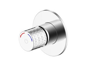 Bidetkraan Flow Chroom Warm / Koud - Inbouw stopkraan voor toilet met bidet