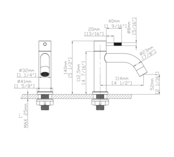 Fonteinkraan Stria Chroom Opbouw G1/2"